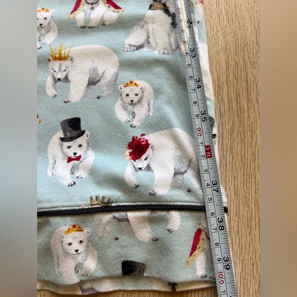 BedHead Pajamas M Organic Cotton Polar Bear Print Made USA - Picture 15 of 16